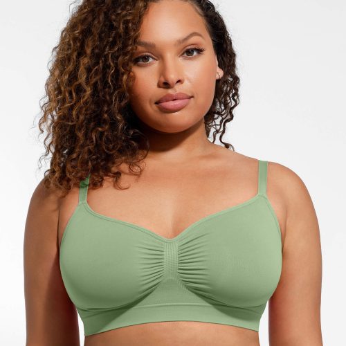 Feelingirl Everyday Wireless Bra Unlined Soft Bra GN3 8