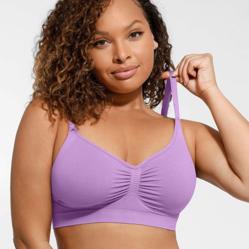 Feelingirl Everyday Wireless Bra Unlined Soft Bra PL3 1