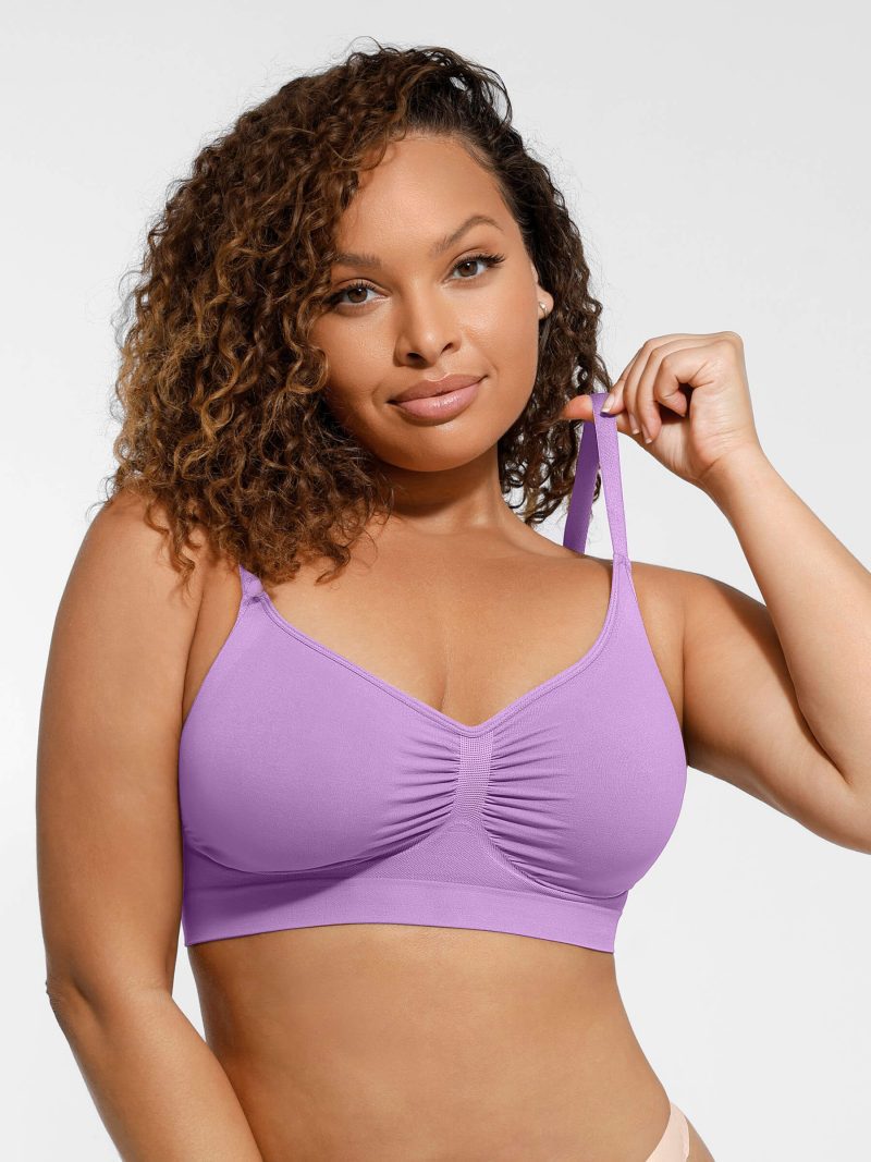 Feelingirl Everyday Wireless Bra Unlined Soft Bra PL3 1