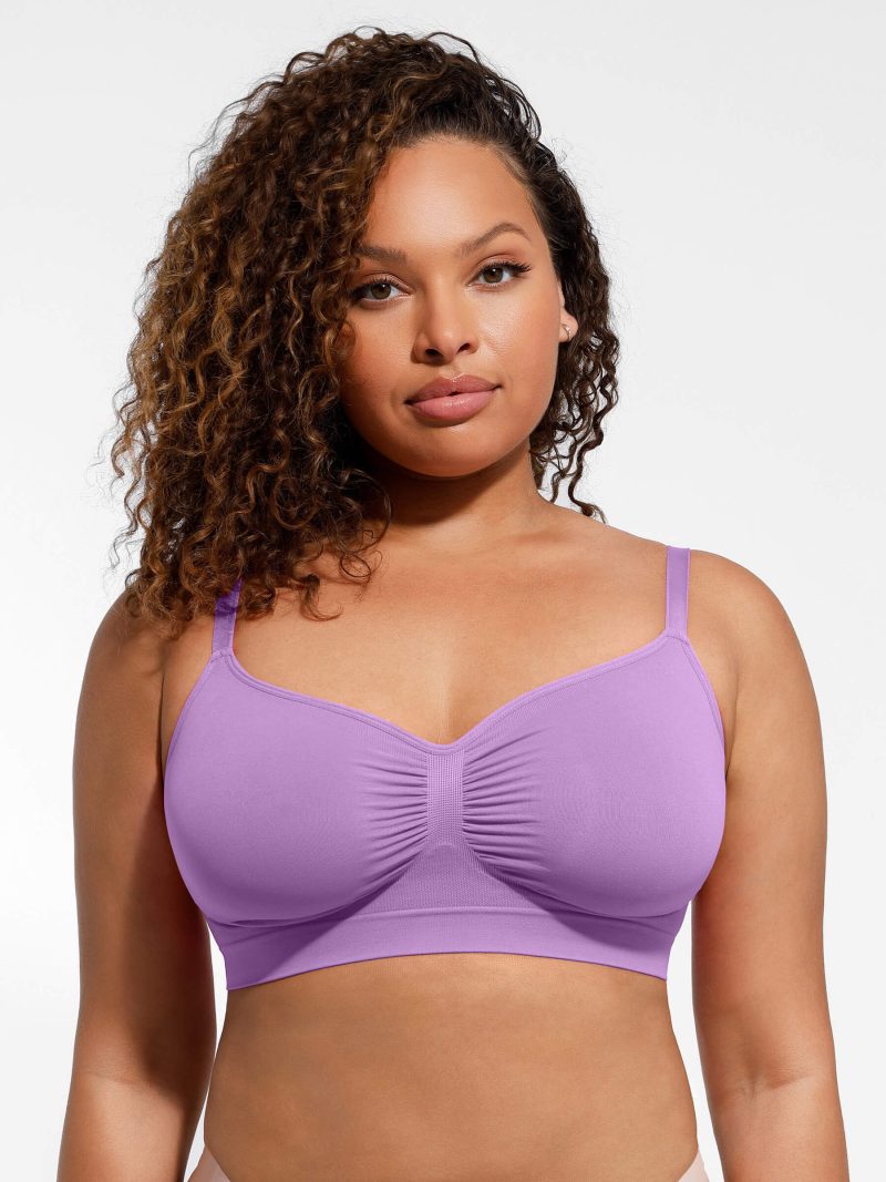 Feelingirl Everyday Wireless Bra Unlined Soft Bra PL3 8