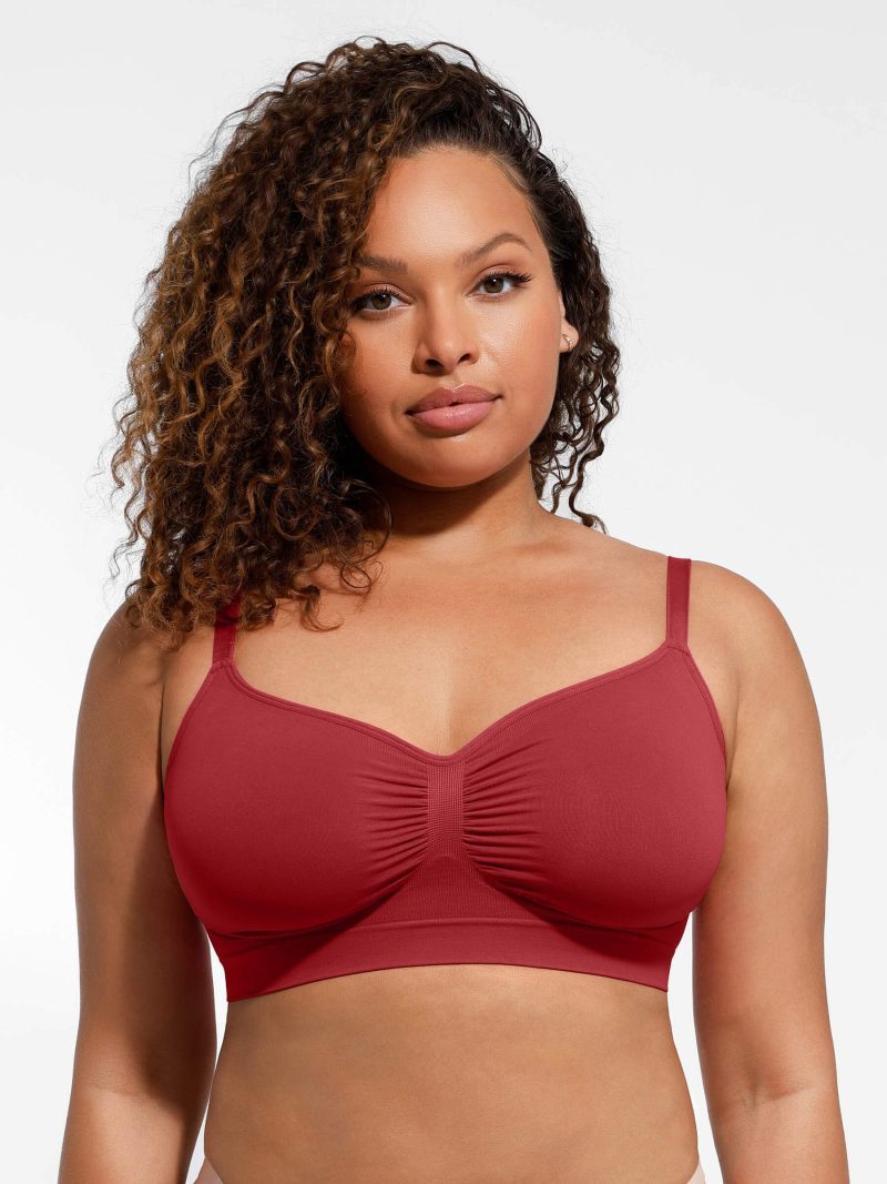 Feelingirl Everyday Wireless Bra Unlined Soft Bra RD4 8