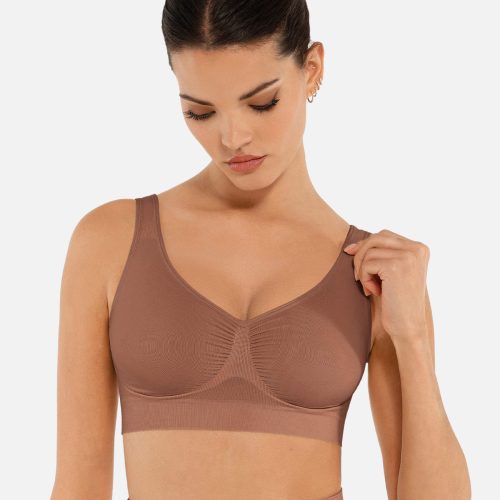 Feelingirl No Underwire Seamless Wide Straps Everyday Bra BN7 4