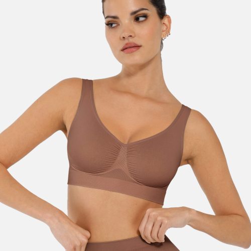 Feelingirl No Underwire Seamless Wide Straps Everyday Bra BN7 5