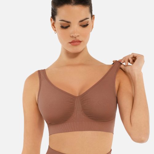 Feelingirl No Underwire Seamless Wide Straps Everyday Bra BN7 7