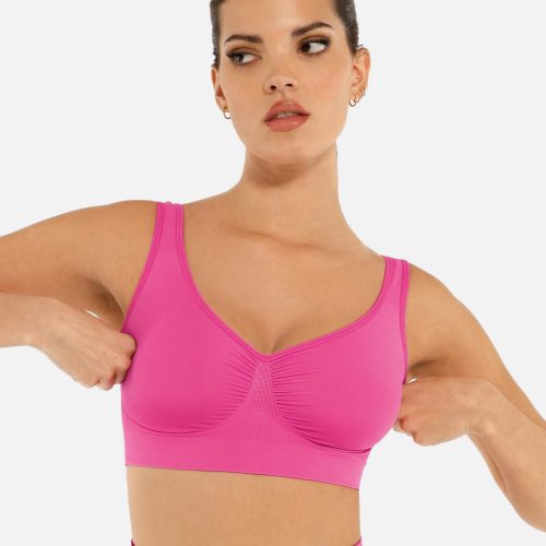 Feelingirl No Underwire Seamless Wide Straps Everyday Bra PK5 1