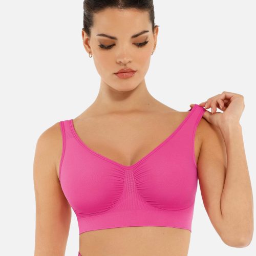 Feelingirl No Underwire Seamless Wide Straps Everyday Bra PK5 8