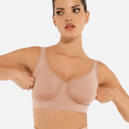 Feelingirl No Underwire Seamless Wide Straps Everyday Bra SK3 1