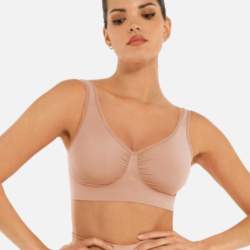 Feelingirl No Underwire Seamless Wide Straps Everyday Bra SK3 2