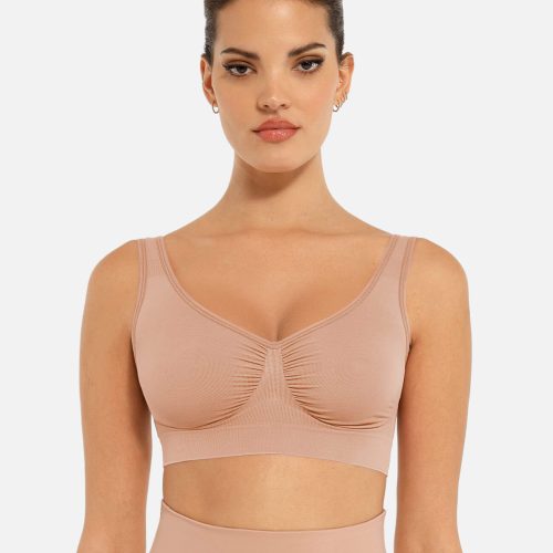 Feelingirl No Underwire Seamless Wide Straps Everyday Bra SK3 7