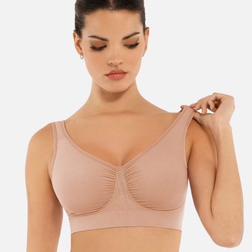 Feelingirl No Underwire Seamless Wide Straps Everyday Bra SK3 8