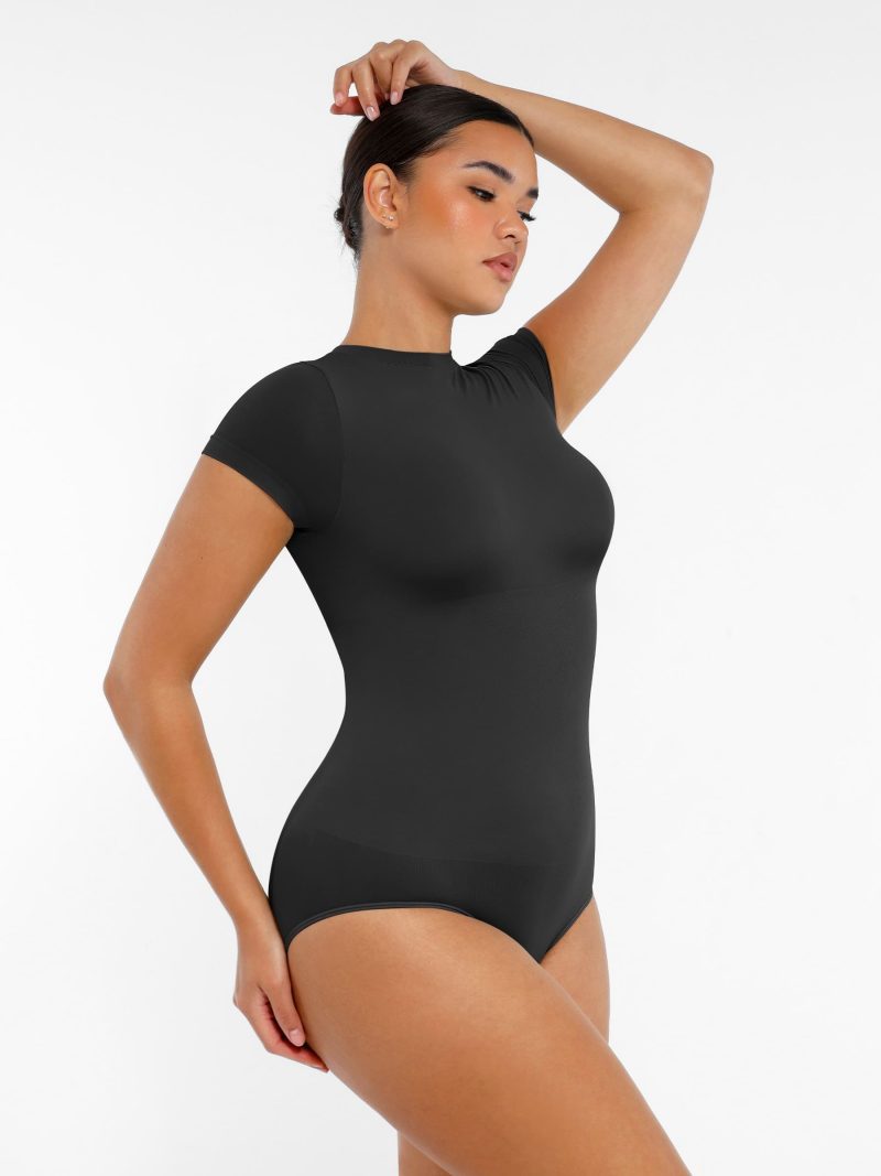 Feelingirl Seamless Slim Tank Bodysuits Outfits for Going Out BK1f