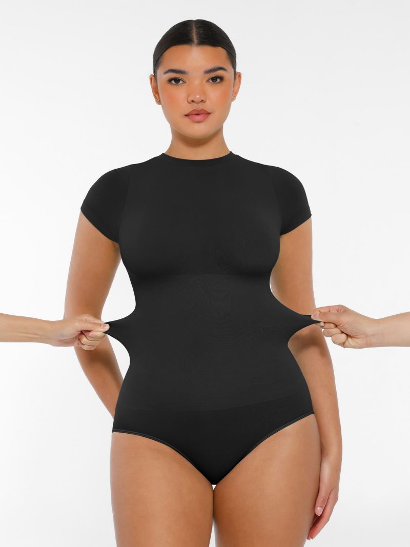 Feelingirl Seamless Slim Tank Bodysuits Outfits for Going Out BK1f1