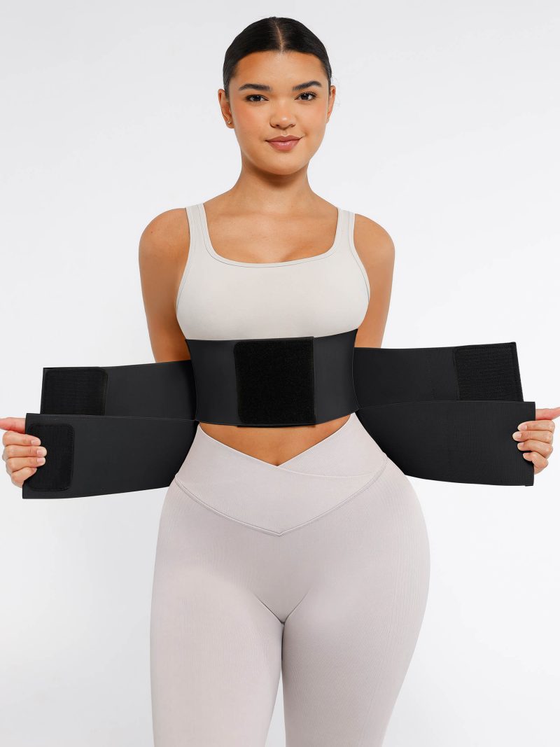 Feelingirl Triple Wrap Tummy Control Waist Trainer Belt BK1 1