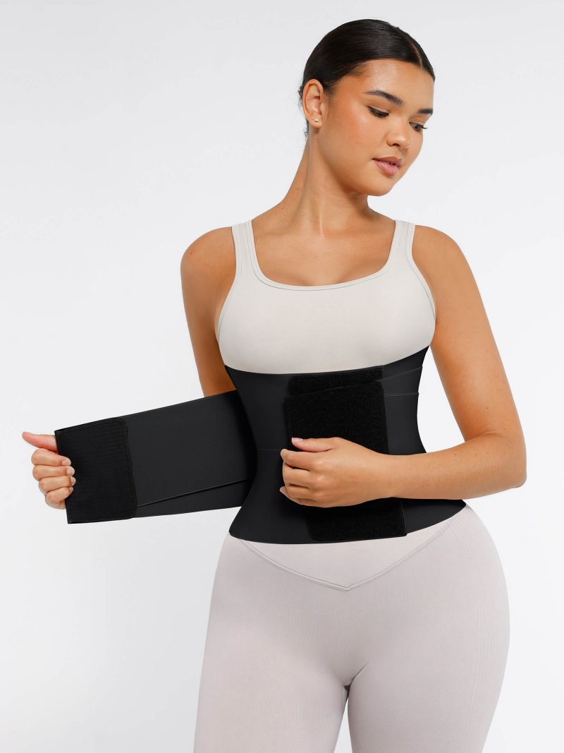 Feelingirl Triple Wrap Tummy Control Waist Trainer Belt BK1 11