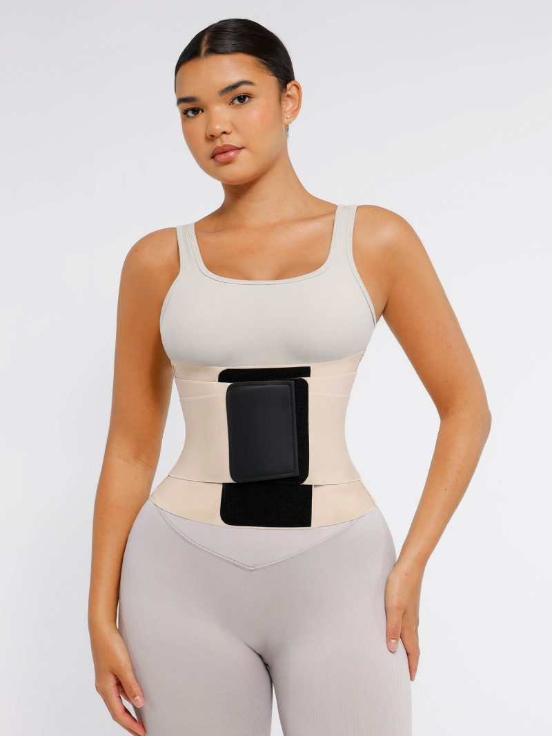 Feelingirl Triple Wrap Tummy Control Waist Trainer Belt SK1 5