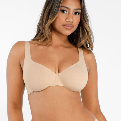 Feelingirl-Deep-V-Push-Up-with-Triple-Layer-Seamless-Design-Side-Support-&-Wide-Adjustable-Straps-Bra-Skin