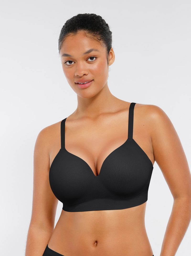 Feelingirl-Seamless-Wire-Free-Multiway-with-Foam-Cups-&-Wide-Band-Bra-Black