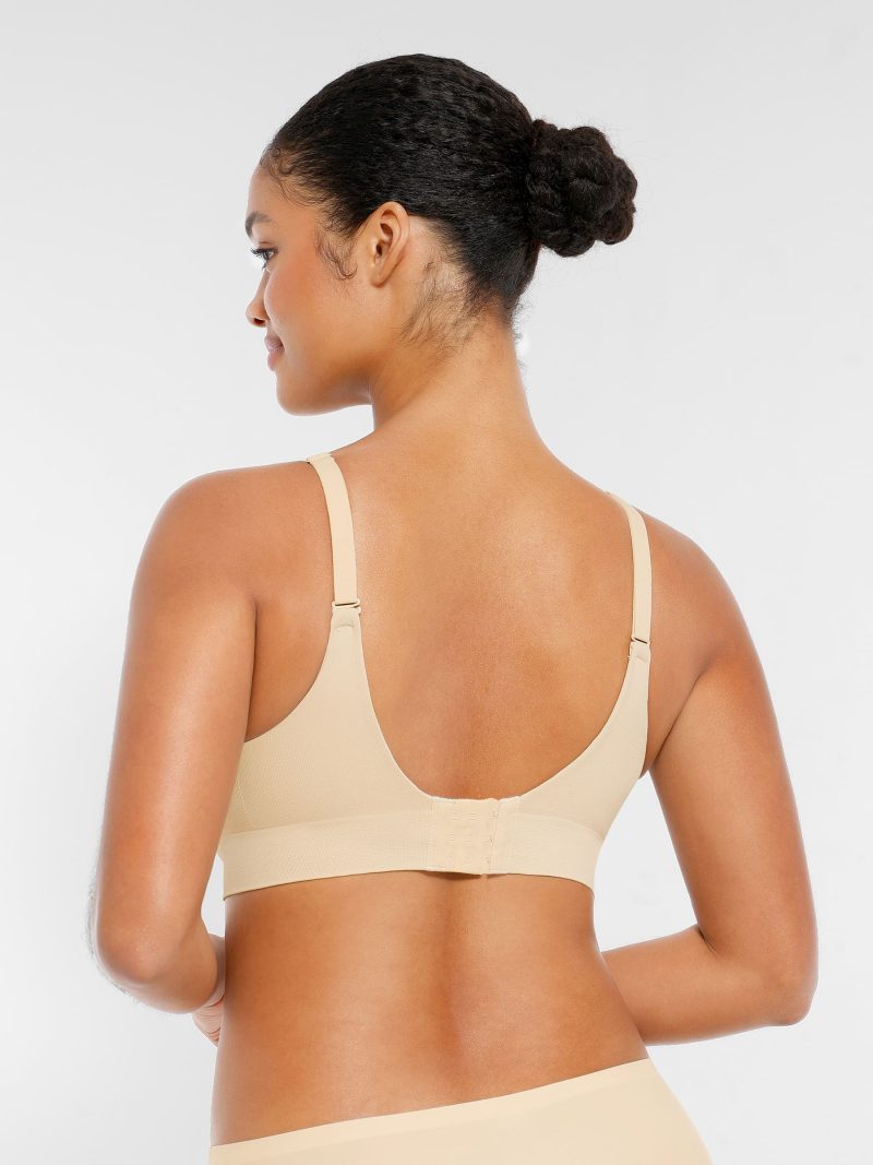 Feelingirl Wireless Seamless Push Up V Neck Bra Sienne