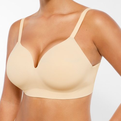 Feelingirl Wireless Seamless Push Up V Neck Bra Sienne 6