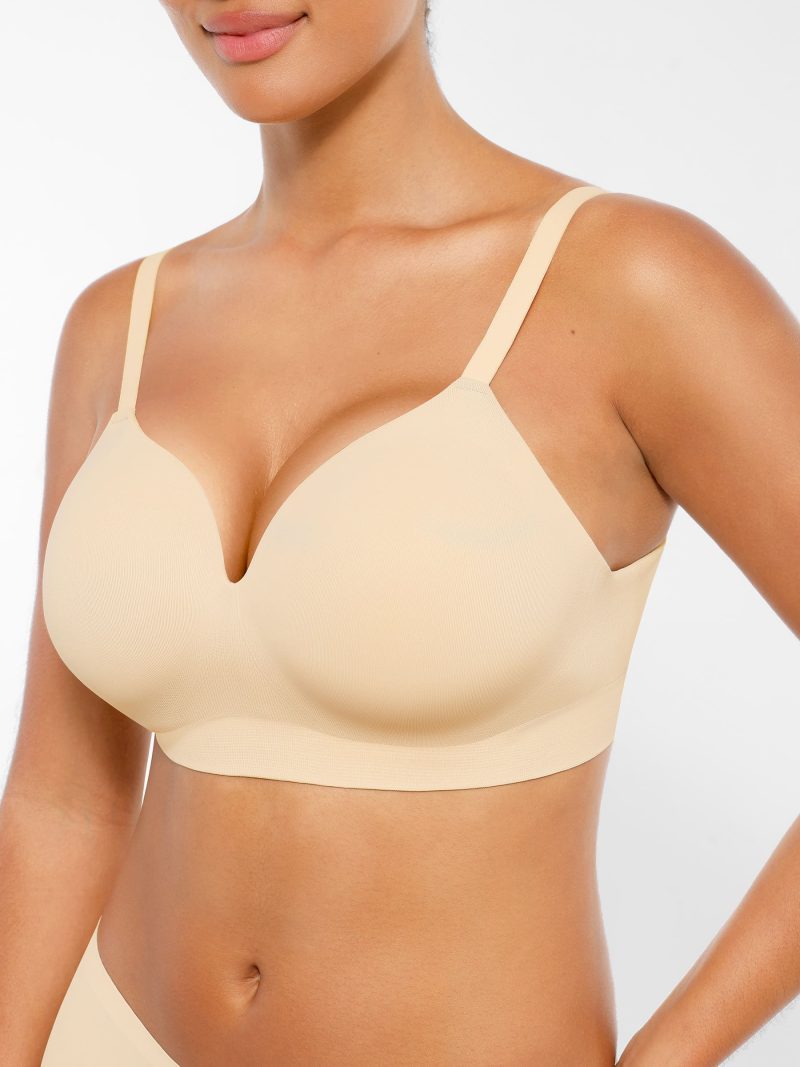 Feelingirl Wireless Seamless Push Up V Neck Bra Sienne 6