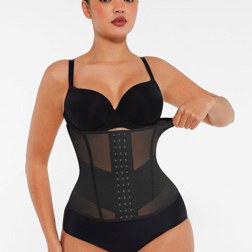 Feelingirl Women Waist Trainer Belt High Waisted Tummy Control Shapewear BK1f3