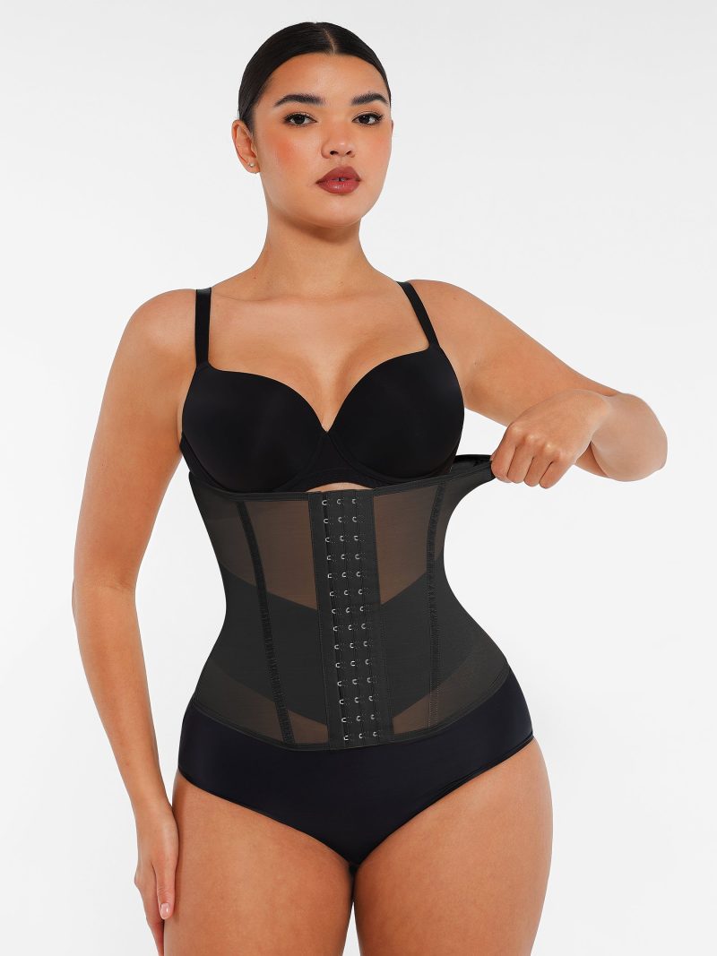 Feelingirl Women Waist Trainer Belt High Waisted Tummy Control Shapewear BK1f3