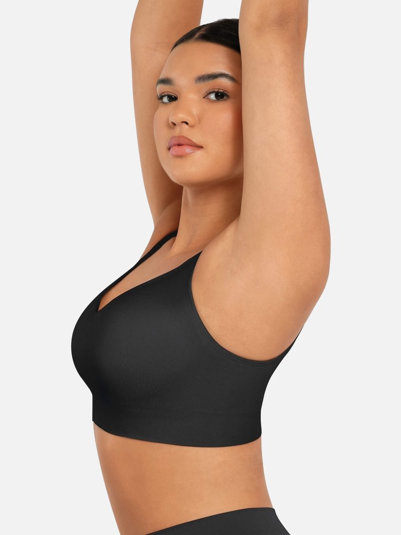 FeelingirlBuilt inSoftCupsFullCoverageWirelessBras BK1 1