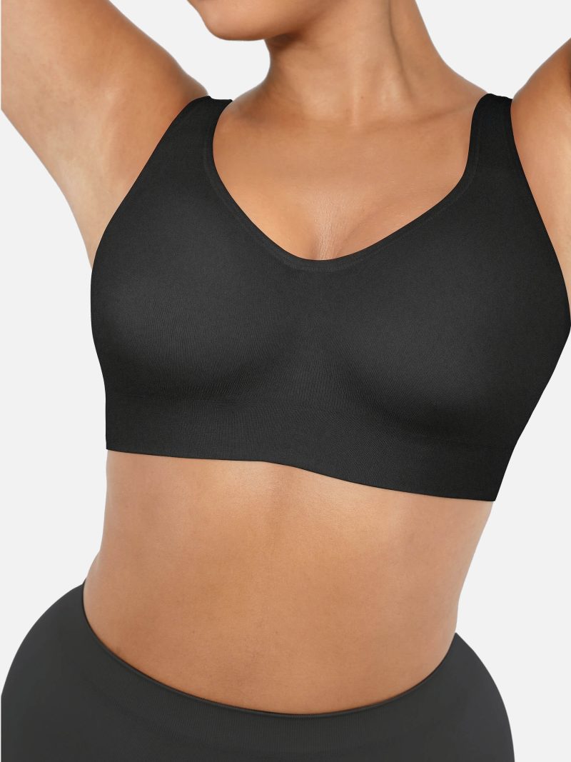 FeelingirlBuilt inSoftCupsFullCoverageWirelessBras BK1 4