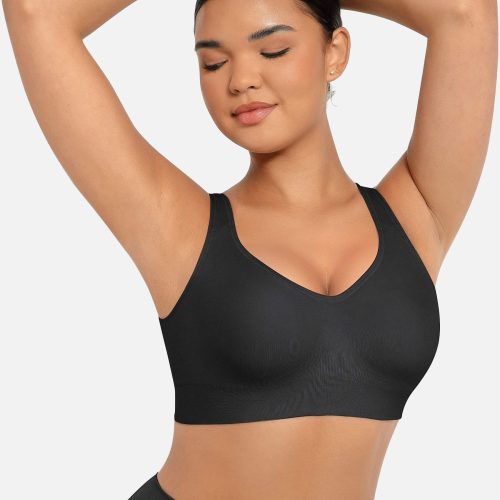 FeelingirlBuilt inSoftCupsFullCoverageWirelessBras BK1 6