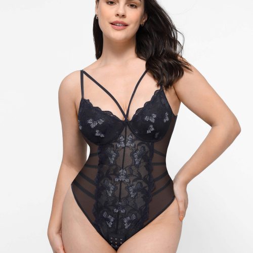 Feelingirl Lace Smooth Thong Shaping Bodysuit