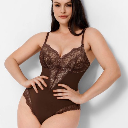 FeelingirlLow backUltra versatileLaceBodysuit 12