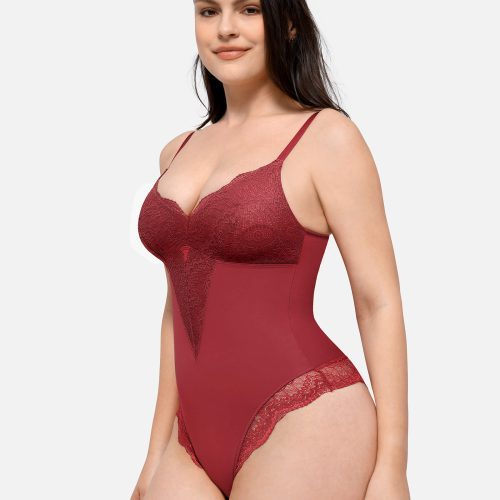 FeelingirlLow backUltra versatileLaceBodysuit 15