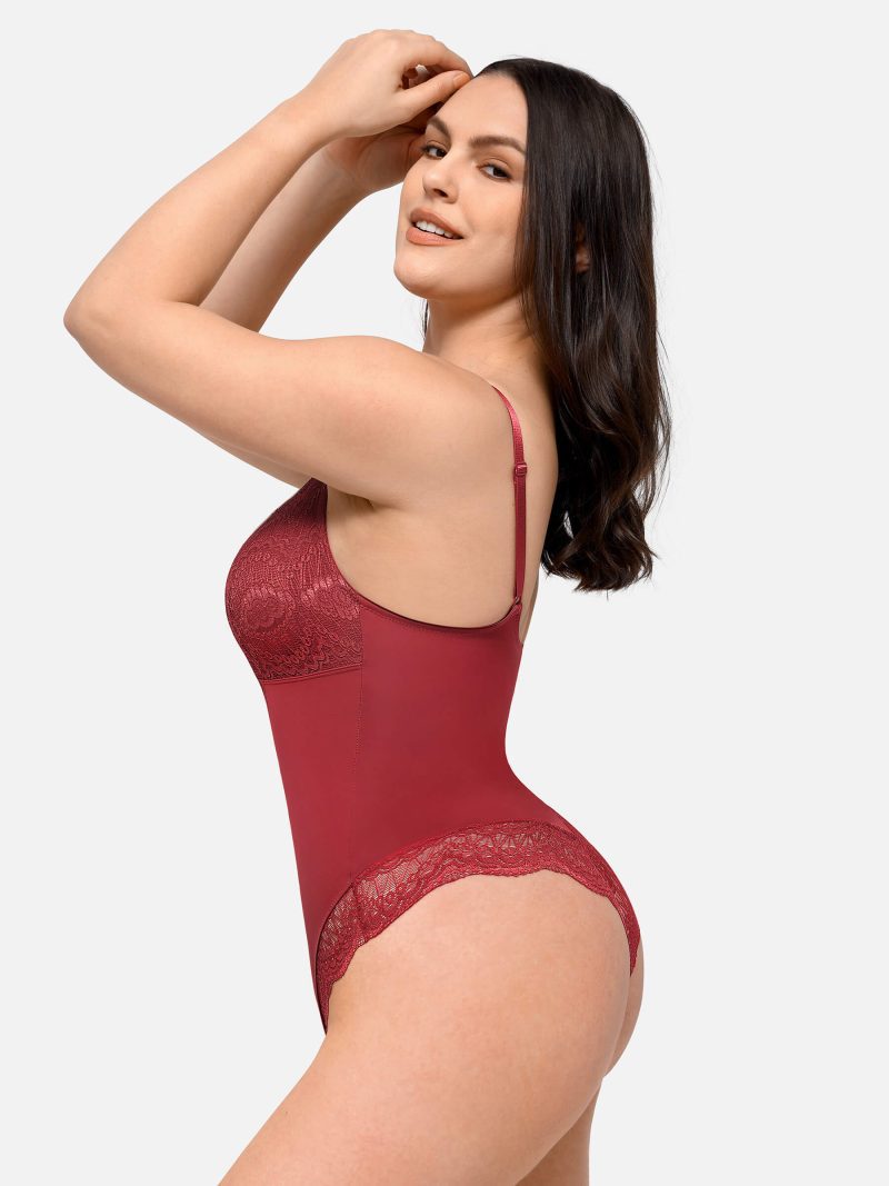 FeelingirlLow backUltra versatileLaceBodysuit 16