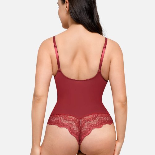 FeelingirlLow backUltra versatileLaceBodysuit 17