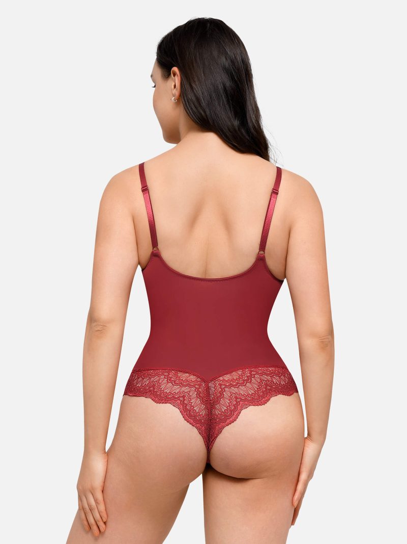 FeelingirlLow backUltra versatileLaceBodysuit 17