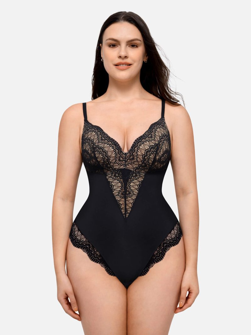 FeelingirlLow backUltra versatileLaceBodysuit 2