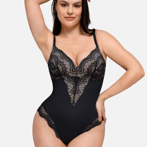 FeelingirlLow backUltra versatileLaceBodysuit 4