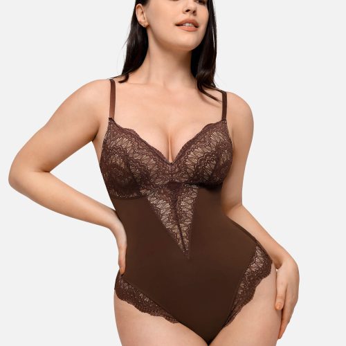 FeelingirlLow backUltra versatileLaceBodysuit 9