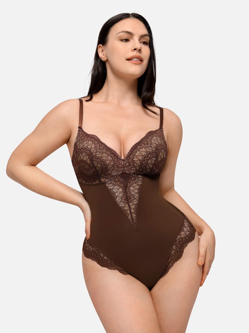 FeelingirlLow backUltra versatileLaceBodysuit 9