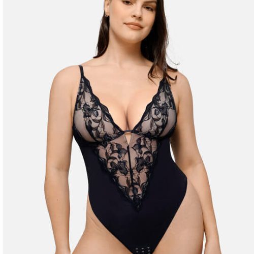 FeelingirlSculptingLaceShapewearThongBodysuit 065134d5 d9b2 4f62 8d05 0e50780ff157