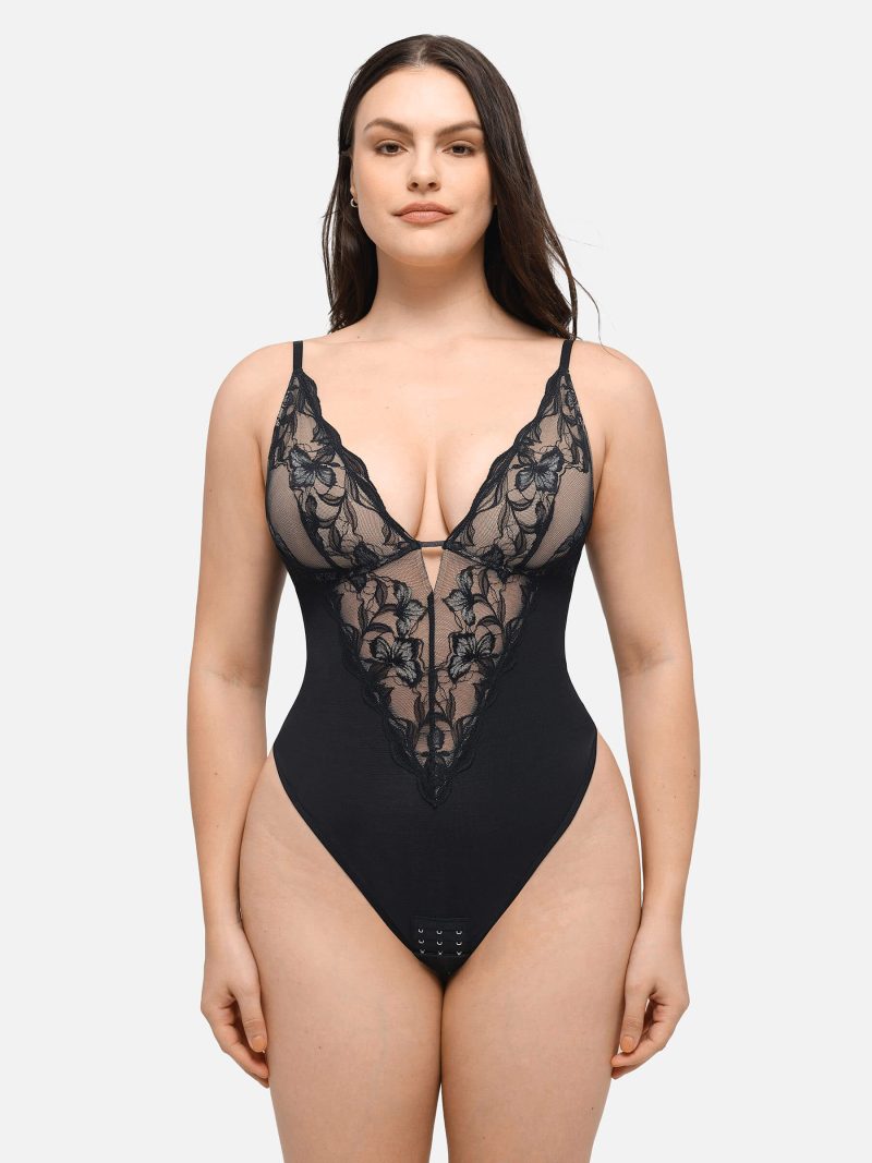 FeelingirlSculptingLaceShapewearThongBodysuit 10 749ad4b2 b3d8 449f bda1 11ce15c9f768