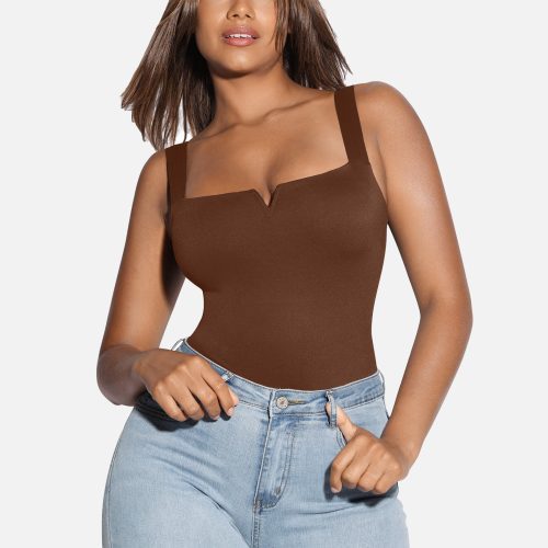 FeelingirlSquareCollarElasticOuterwearShapeBodysuit 11 3fc1240e f018 485b bab1 e5e1c927839a