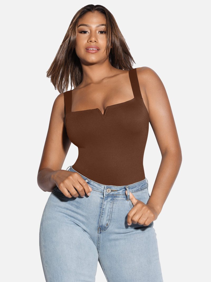 FeelingirlSquareCollarElasticOuterwearShapeBodysuit 11 3fc1240e f018 485b bab1 e5e1c927839a