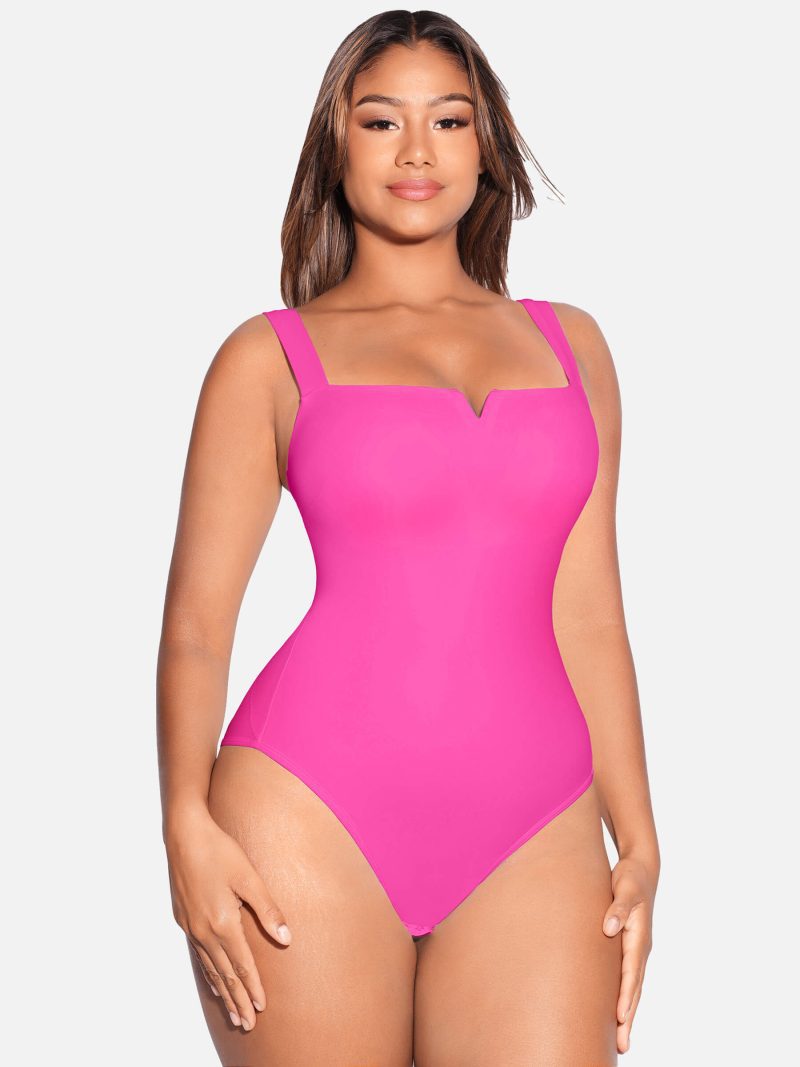 FeelingirlSquareCollarElasticOuterwearShapeBodysuit 5 6d48214a 9794 42f7 9707 d3227a93cbea