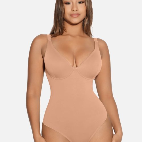 FeelingirlVNeckTummyControlThongBodysuit 1 158dbd7d f123 4073 a181 d6e715bddaad