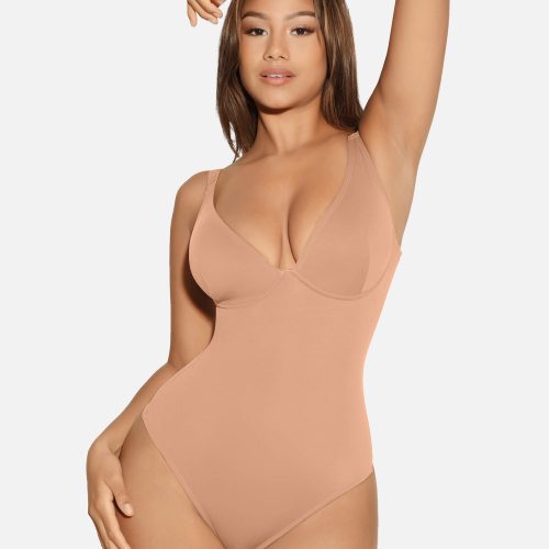 FeelingirlVNeckTummyControlThongBodysuit 2 3aab312b ef97 4265 986c 0600d0c32661