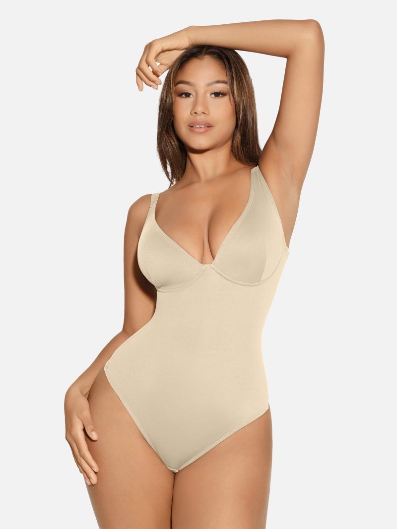 FeelingirlVNeckTummyControlThongBodysuit 2 d29d69e0 1027 4cb9 8707 132b4dc916f9