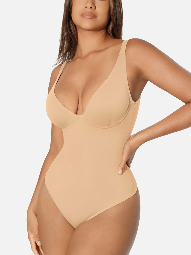 FeelingirlVNeckTummyControlThongBodysuit 3 0a2089b7 238d 4256 a54e 4925f736b303