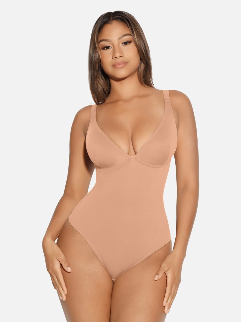 FeelingirlVNeckTummyControlThongBodysuit 3 32e196b4 8c71 4380 af11 04925538a8cf