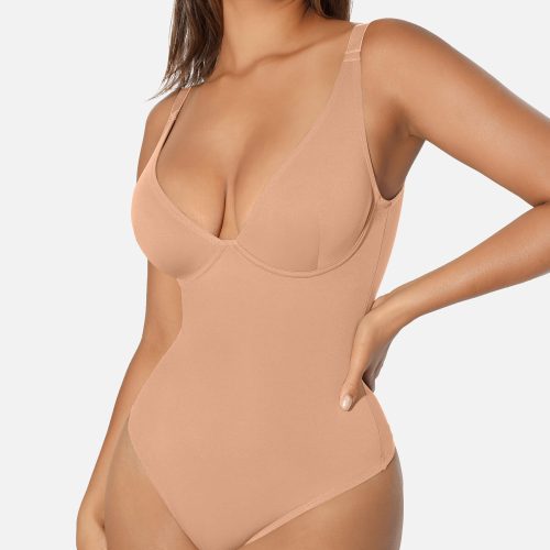 FeelingirlVNeckTummyControlThongBodysuit 4 7ae4a19e c4ef 4ea5 93e0 89d678f7a8ce